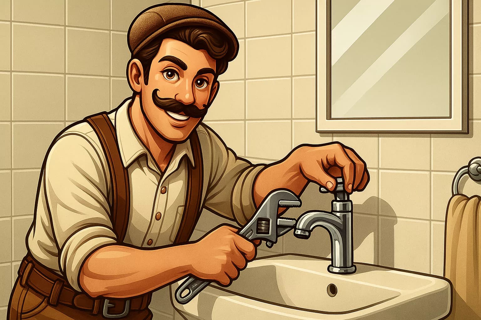 Professionell VVS installation Göteborg Rörmokare installerar kran